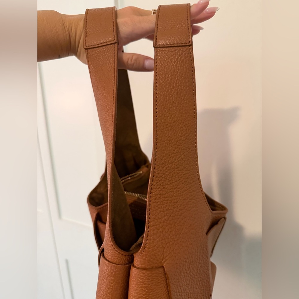 Brown Woven Leather Tote Bag - Picture 8 of 15